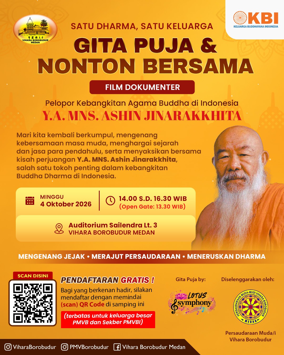 Pendataan Minat Kehadiran – Nobar & Reuni Keluarga Besar PMVB dan Sekber PMVBI